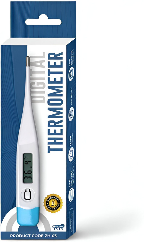 DipNish Digital Thermometer Body Temperature Check Fast Reading Fever Beeper Alert Baby Thermometer(Blue, White)