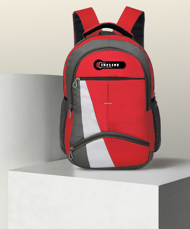 Incline Casual Backpack/Daypack/Travel Backpack/College Bag For Men/Women(1013) 35 L Laptop Backpack(Red, White)
