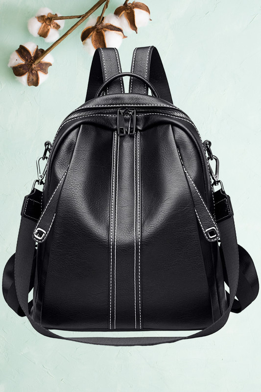WomenBuzz Women Leather Convertible Shoulder Bag Ladies Anti theft Satchel Sling Travel 25 L Backpack(Brown)