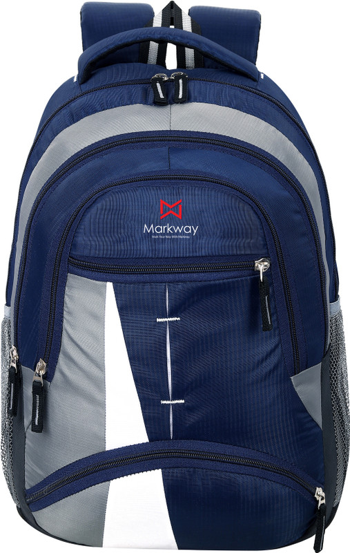 markway spacy comfortable 4th to 10th class casual college Waterproof School Bag 35 L Backpack(Blue)