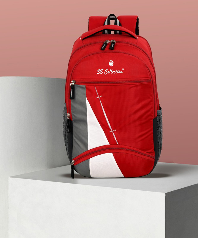 SBCOLLECTION Backpack/School Bag/College Bag Office Casual Bag Waterproof School Bag 35 L Backpack(Red)