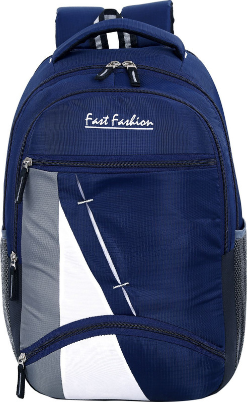 Xfast fashion xF_Casual unisex travel bag, office, messenger, school backpack 30 L Laptop Backpack(Blue, White)