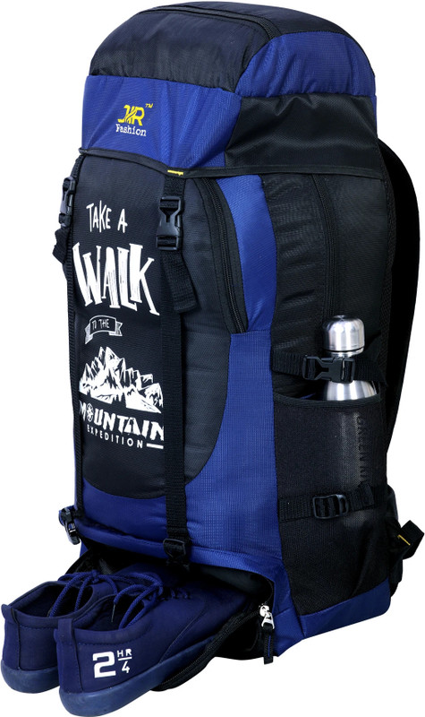 jettik for men travel tourist bag backpack for hiking trekking camping Rucksack-60LGrey 60 L Laptop Backpack(Blue)