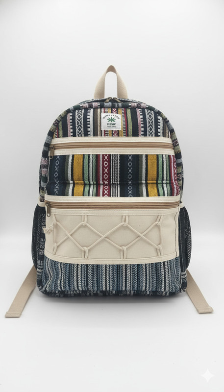 Mars Creation Medium 25 L Laptop Backpack Himalayan Hemp Laptop Bag Backpack/School bag 15 L Laptop Backpack(Multicolor)