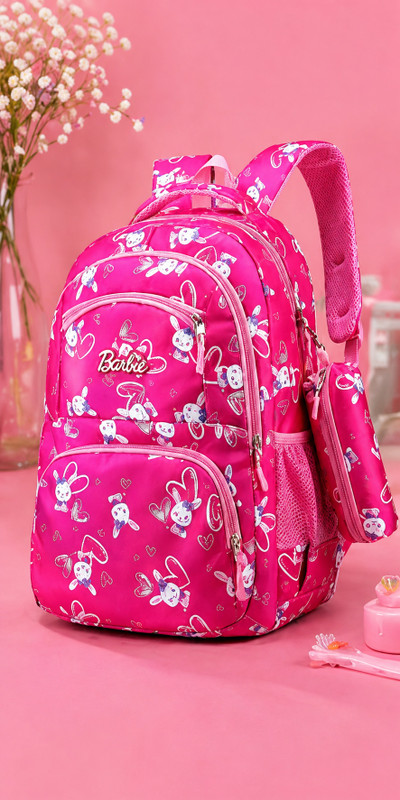 ZENCRAFT Stylish Girls School Backpack Waterproof Lightweight Travel Bag 29 L Backpack(Pink)