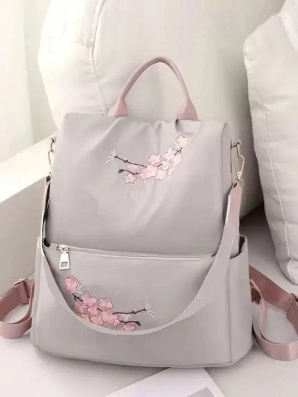 Deefly Woman Beige Backapck Backpack(Beige, 16 L)