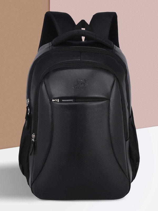 jir fashion Large Vintage 2 Leather without Anti Theft (Brown) 30 L Laptop Backpack(Black)