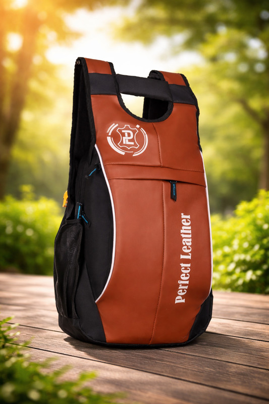 perfect leather Large 25 L unisex Spacy and reflective strip Special price 25 L Laptop Backpack(Black)