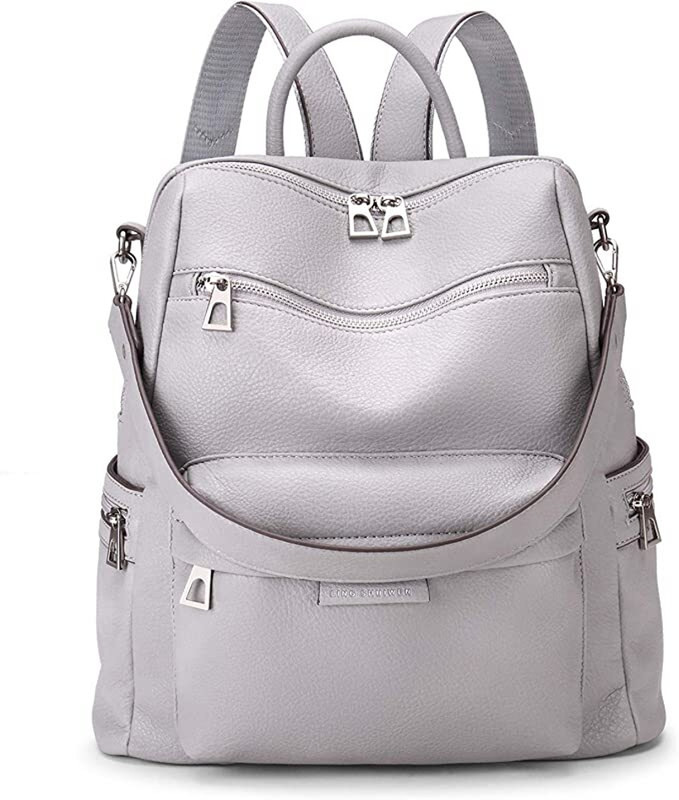 DGee Women's Stylish Backpack for College Office Travel Anti Theft 25 L Backpack(Grey)
