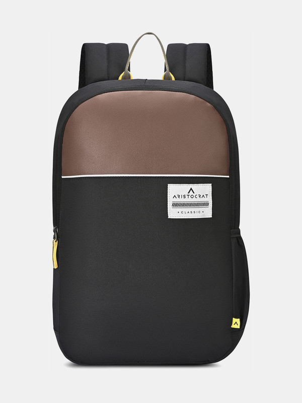 ARISTOCRAT 17 Inch Compatible Laptop Backpack | 2 Compartments with Side Bottle Pocket 25 L Laptop Backpack(Black)