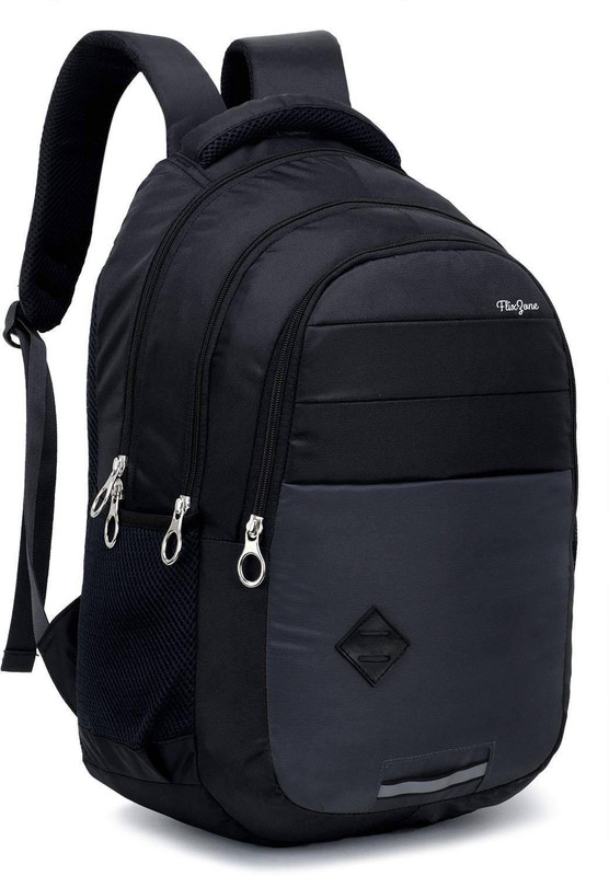 FLIXZONE Lightweight School Backpacks for Boys/Girls Laptop Bag College Office (Black)40L 40 L Laptop Backpack(Black)