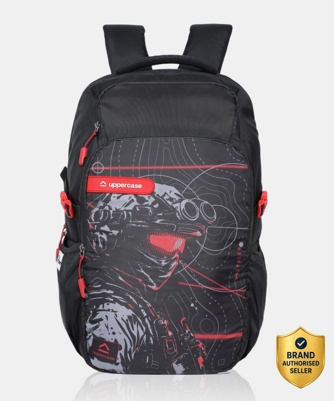 Uppercase Pixel 04 Laptop Backpack Black 30.996 L Laptop Backpack(Black)