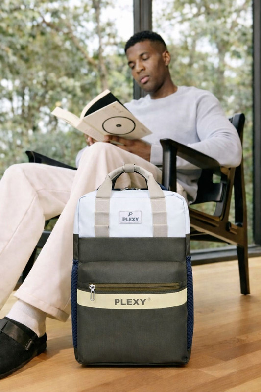 PLEXY UTILTY BAGPACK WITH LEATHERATE FOR SCHOOLS,COLLEGE AND OFFICE ETC 35 L Laptop Backpack(Multicolor)