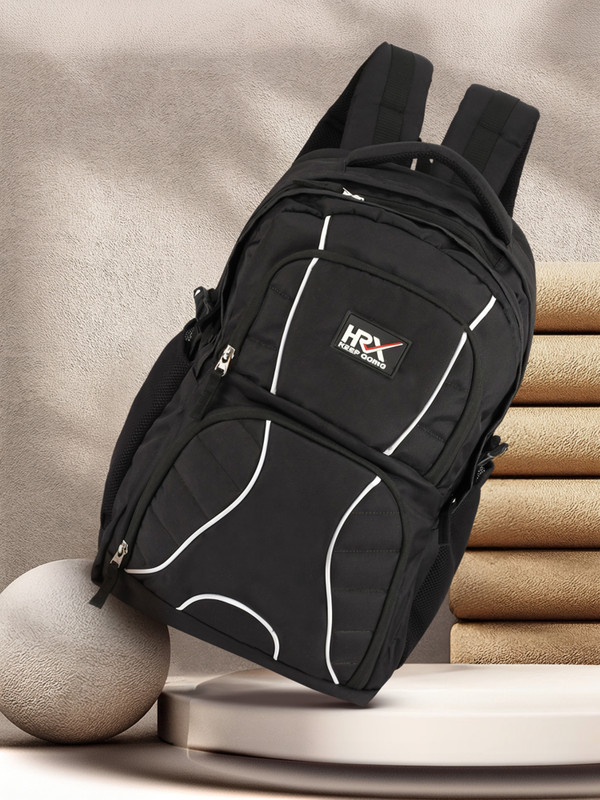 HRX by Hrithik Roshan Buster Unisex Bag with rain cover Office/School/College/BusinessD-35L 35 L Backpack(Black)