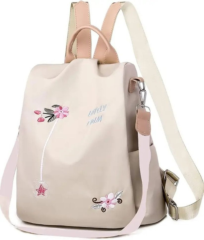 Cleto Black Attractive School Backpacks For Girls Fashionable Trendy college bags 9 L Backpack(Beige)