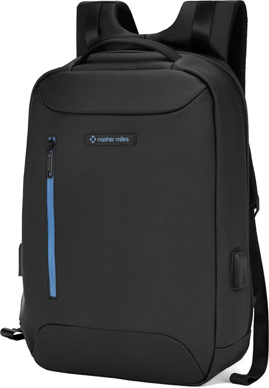 NASHER MILES Staten the Office College Travel Bag for Men Women USB Charging Port 15.6 inch 29 L Laptop Backpack(Black)