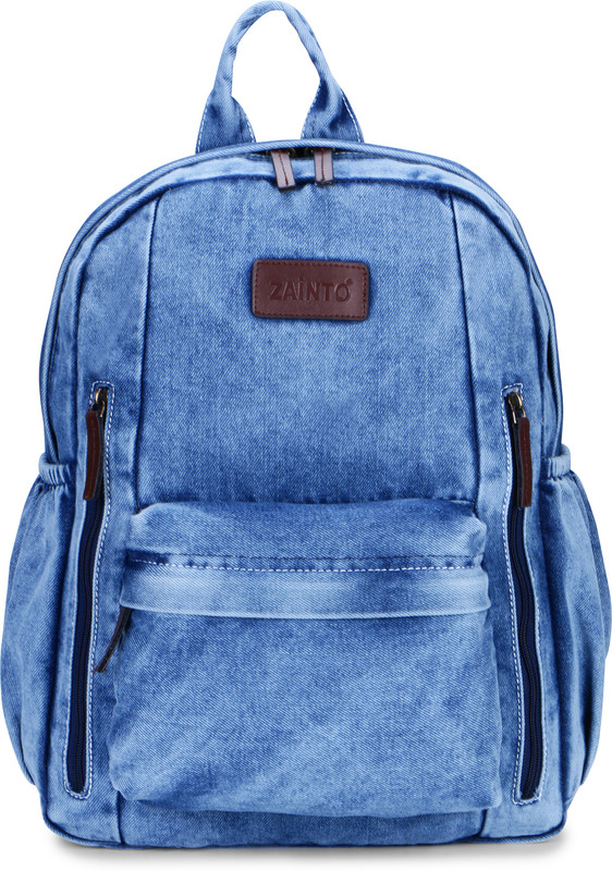 Zainto Denim Bag for women and girls jeans bag 25 L Backpack(Blue)
