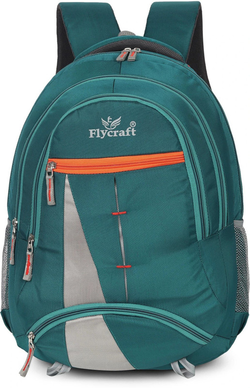 Flycraft simna.1550/3 airforce blue casual unisex travel, office, massenger,school backpack 30 L Laptop Backpack(Blue, Orange)