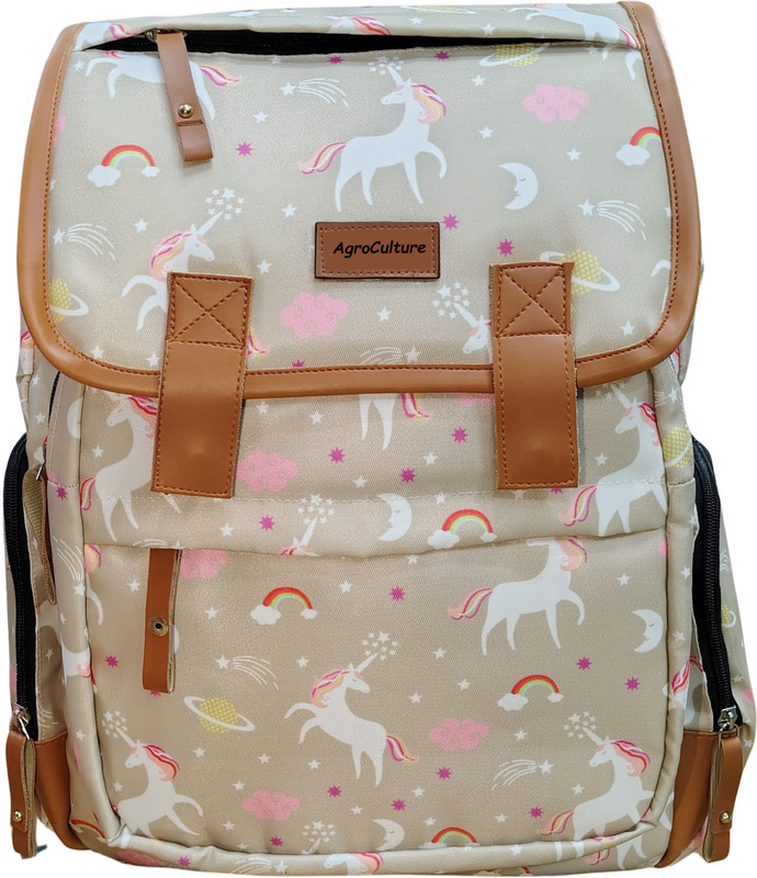 AgroCulture Premium Laptop Bag cum Baby Essential Bag Diaper Bag Baby Travelling Bag Baby Diaper bag(Grey)