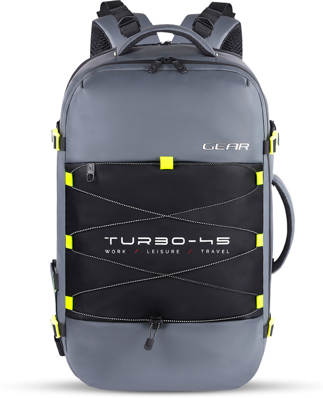 Gear Turbo 45 Expandanle Travel 45 L Laptop Backpack(Grey, Black)