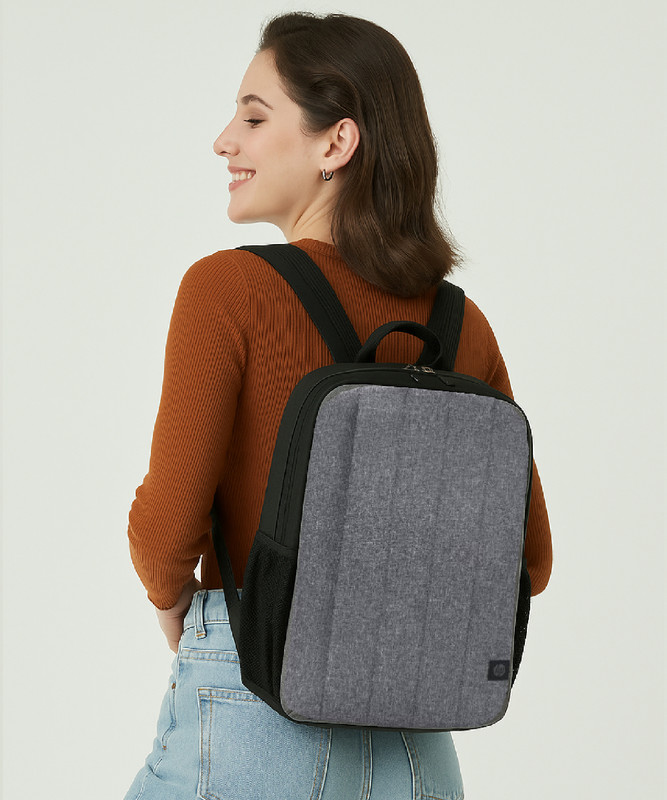 HP 330 21 L Laptop Backpack(Grey, Black)