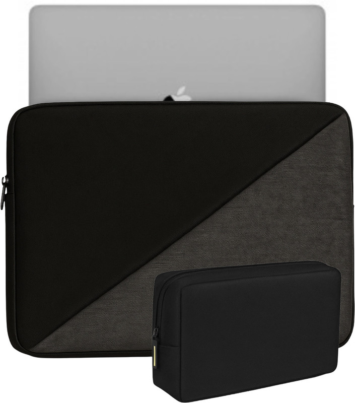 Straplt Laptop Bag Sleeve For 15.6-16 Inch Laptop Case Cover Pro,With Charger Pouch Case Waterproof Laptop Sleeve/Cover(Grey, 16 inch)