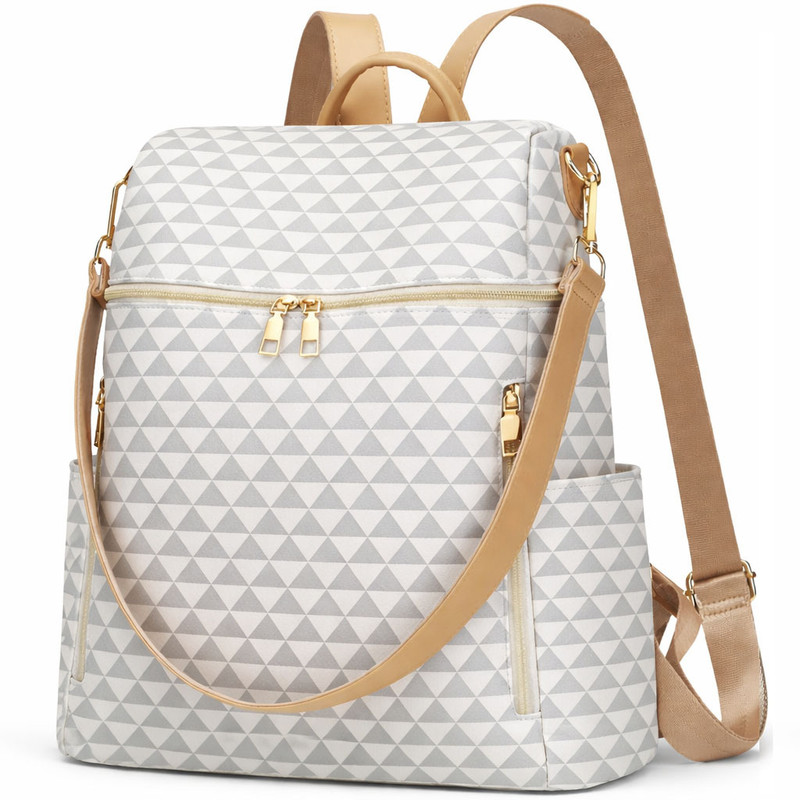 BLOOM BARE Backpack for Women Spacious Waterproof Backpack 10 L Backpack(Beige)
