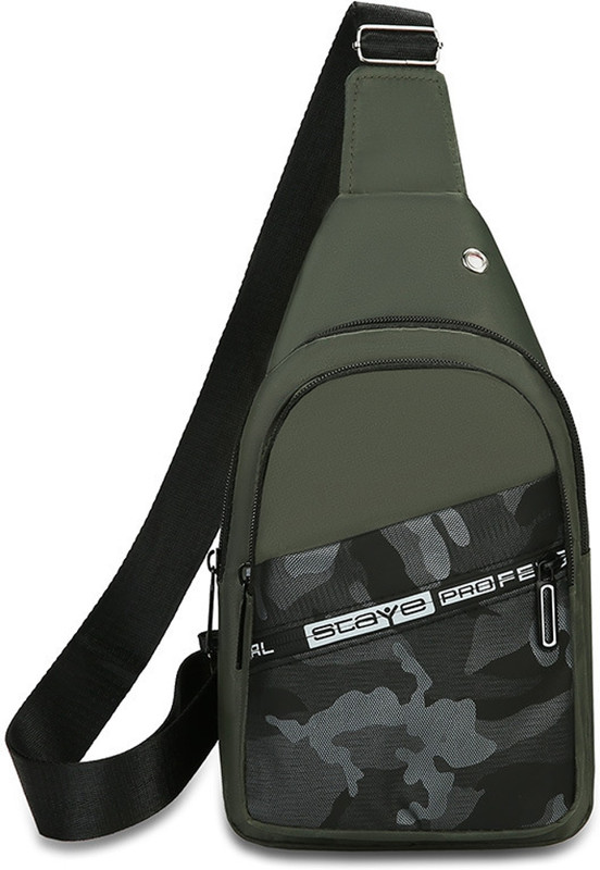 valerie Men Crossbody Sling Bag Backpack for Boys and Girls Shoulder Chest Bag 1 L Backpack(Black)