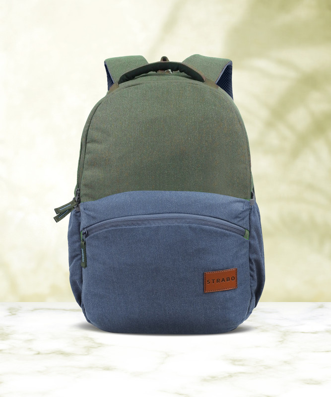 Strabo Cooper Unisex bag, for School, College and office bag 30 L Laptop Backpack(Blue, Green)