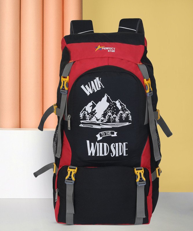 PERFECT STAR 70 L TRAVEL BACKPACK FOR OUTDOOR SPORT HIKING TREKKING BAG CAMPING RUCKSACK 70 L Backpack(Black)
