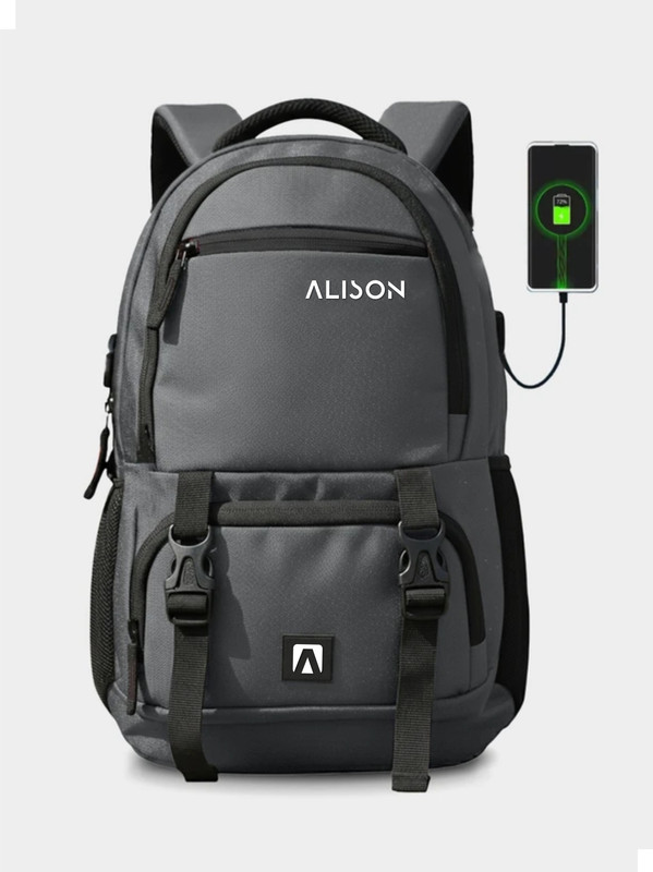 WROGN ASHPER Unisex with USB Port and Rain Cover 40 L Laptop Backpack(Black)