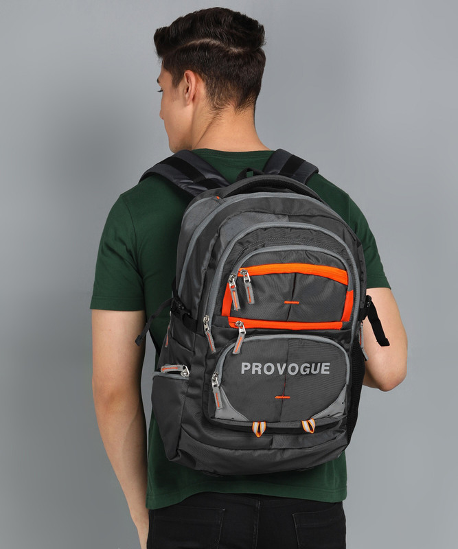 PROVOGUE Spacy Freeride unisex bag with rain cover Office/School/College/BusinessE 41.5 L Backpack(Black)