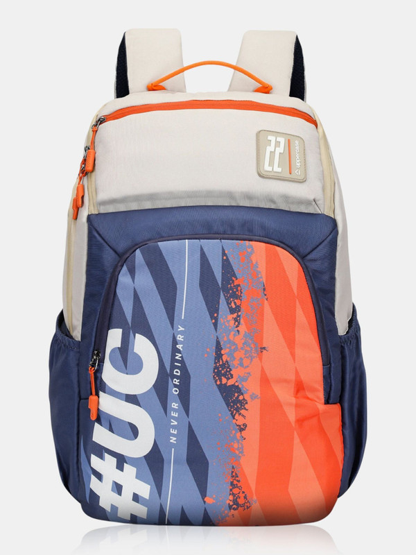 Uppercase Campus 04 School Beige 33.088 L Backpack(Beige, Blue)