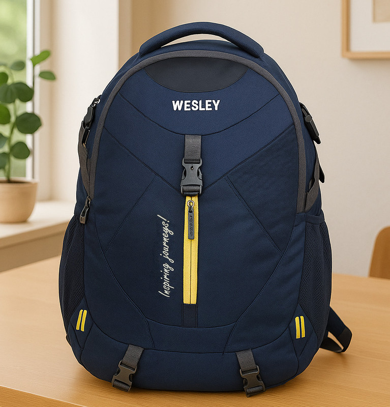 WESLEY Zeal Multipurpose bag with Shoe Compartment/Raincover College travel backpack 50 L Laptop Backpack(Blue)