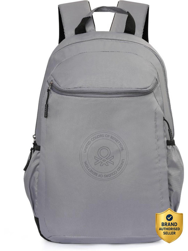 United Colors of Benetton QUIRKY 19 L Laptop Backpack(Grey)