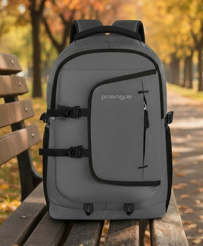 PROVOGUE P-005 35 L Laptop Backpack(Grey, Black)
