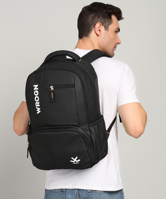 WROGN Discovery Unisex Bag with rain cover Office/School/College/BusinessA-35L 35 L Backpack(Black)