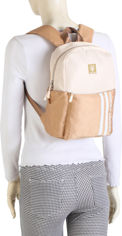 Craveforit Backpack for women and girls casual and sports 10 L Backpack(Beige)