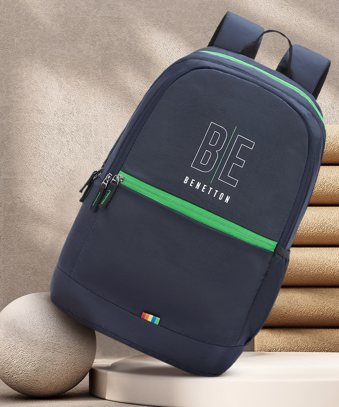 United Colors of Benetton Ming 25 L Trolley Backpack(Blue)