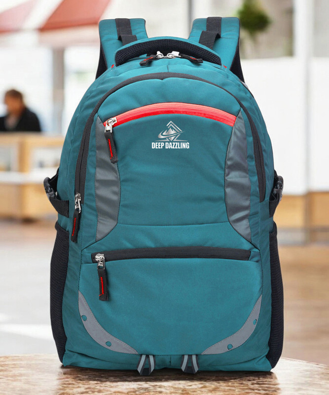 DEEP DAZZLING Unisex Spacy School Collage Bag & Backpack With Rain Cover And Reflective Strip 35 L Trolley Laptop Backpack(Green)