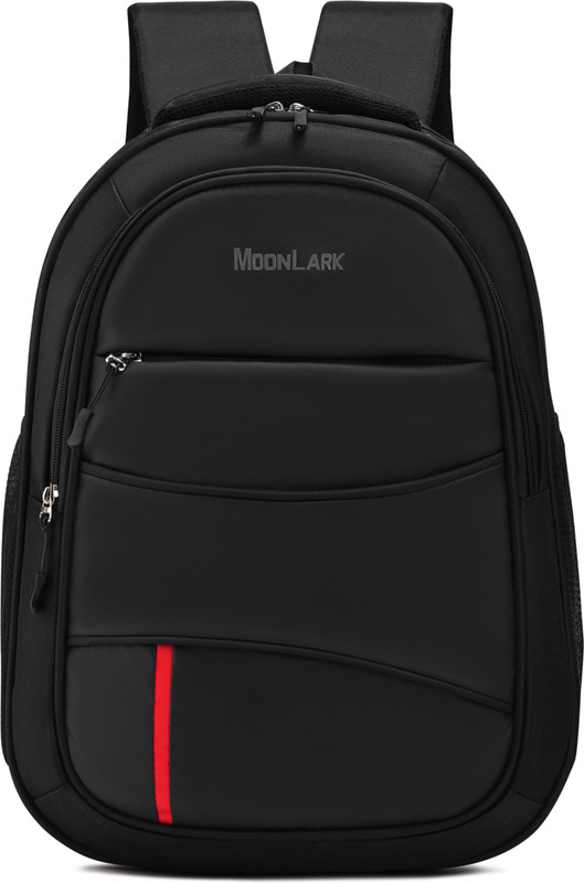 MOONLARK Durable Waterproof Office Bag with Rain Cover & Smart Storage | Travel 35 L Laptop Backpack(Black)