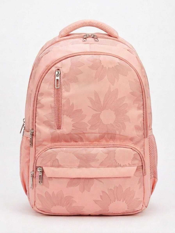 Zve Daily Use Stylish Pink Floral Backpack for Girls & Women office Outdoor Hiking 35 L Backpack(Pink)