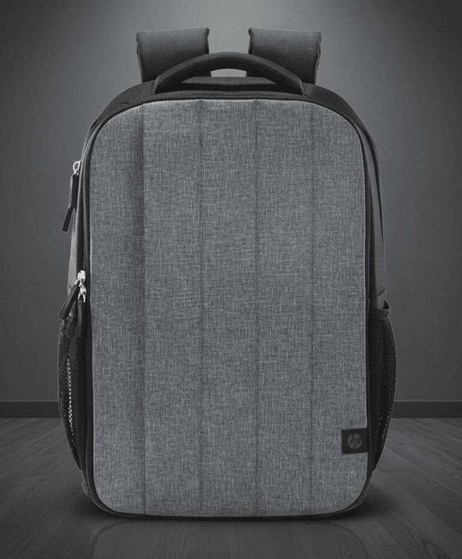 HP 330 Premium Waterproof Laptop Backpack for Office & Business 24 L Laptop Backpack(Grey, Black)
