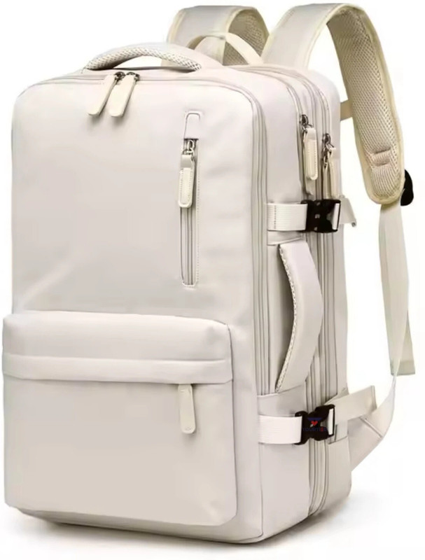 TOURTIER Multipurpose Expandable Lightweight Flight Approved travel Polyester laptopBag 35 L Laptop Backpack(White)