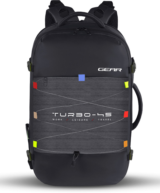 Gear Turbo 45 Travel 40 L Laptop Backpack(Black)