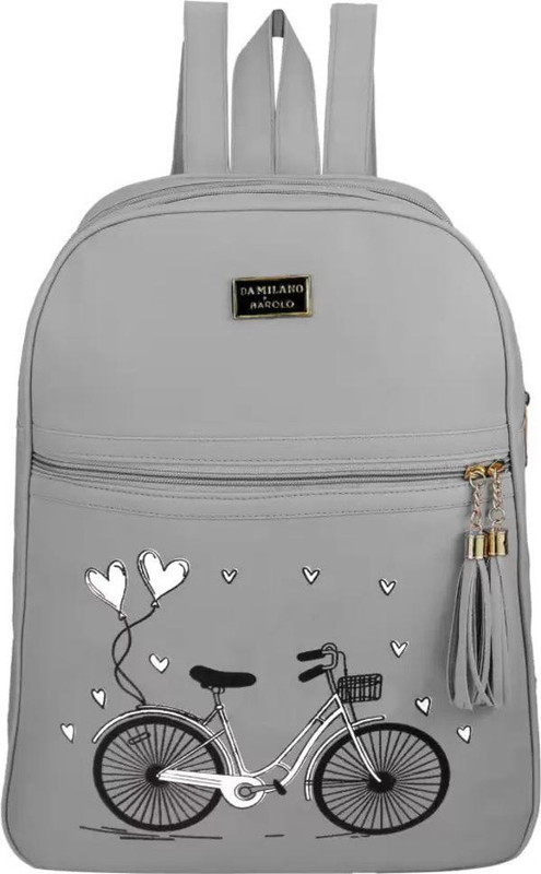 EVOLIC Small 15 L Backpack Trendy fashionable backpack Backpack 15 L Backpack Backpack(Grey, 15 L)