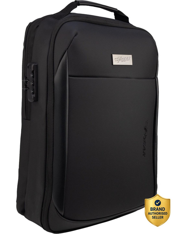 F Gear Phoenyx 24L Black Anti-Theft Laptop Backpack | 17