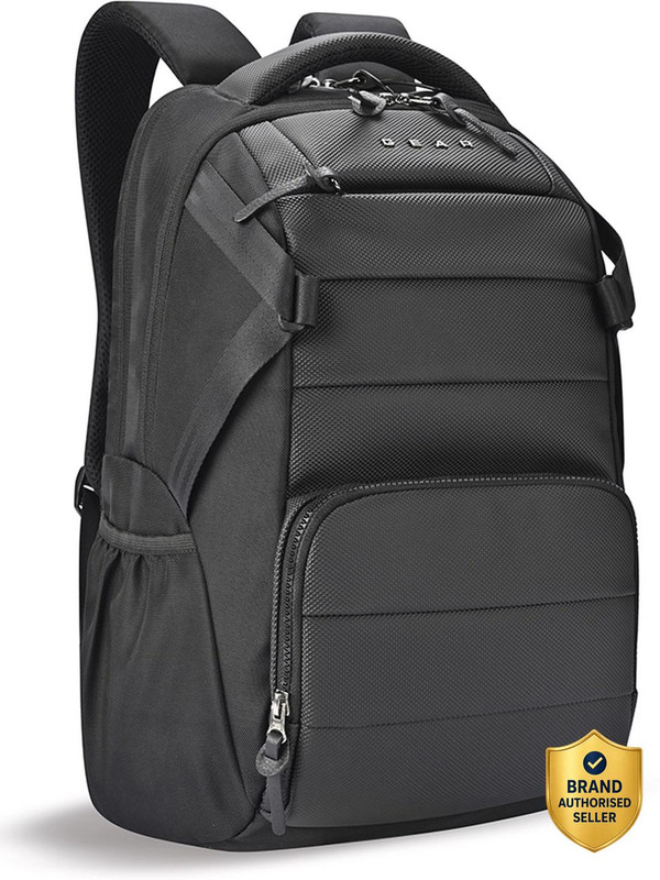 Gear Aspire Faux Leather Laptop Backpack 17 26 L Laptop Backpack(Black)