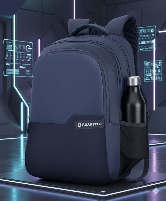 Roadster Laptop Backpack Premium 35 L Laptop Backpack(Blue)