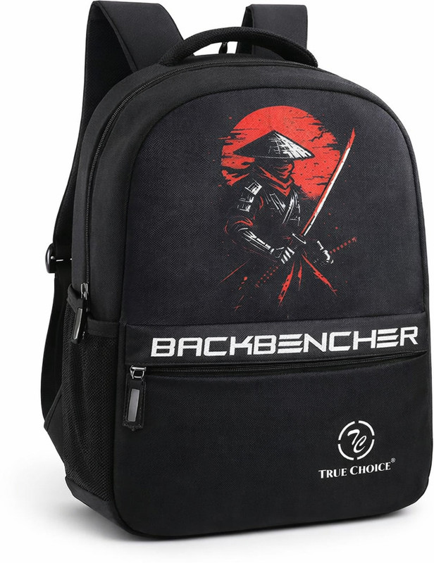TrueChoice Backbencher Printed Boys School Backpack | Waterproof Laptop & Travel Bag 35 L Laptop Backpack(Black)